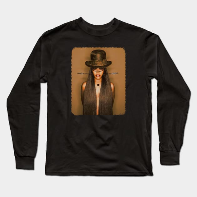 Erykah Badu - Vintage RNB Long Sleeve T-Shirt by GoodMan999